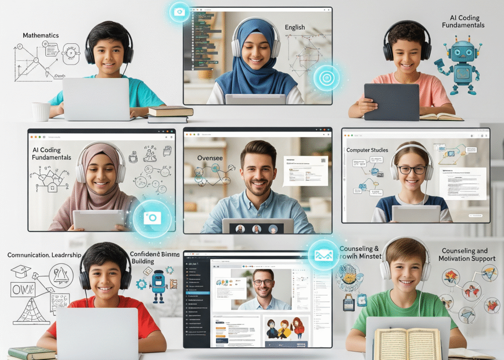 Core academics, modern skills, and guided online learning at Swift Schooling Pakistan