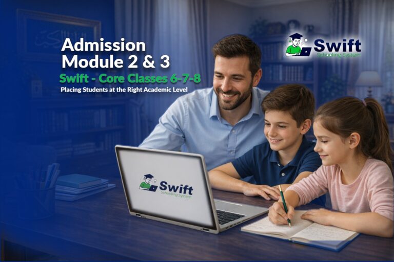 Online admission test for Classes 6-8 advanced level Pakistan